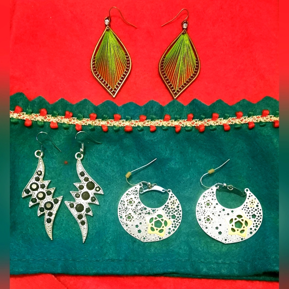 Earings, set of 3